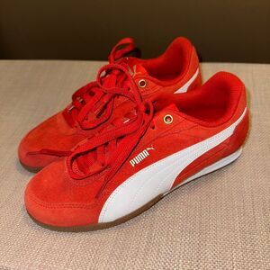 Puma Women’s Size 7.5 Bella Donna Lace Up Sneakers Red Orange White NWOT